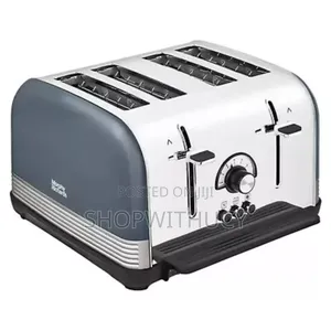 Morphy Richards 240335 Venture Retro Basalt 4 Slice Toaster