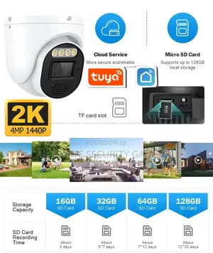 Wifi Tuya Smart Dome Indoor Hd Camera (4mp)