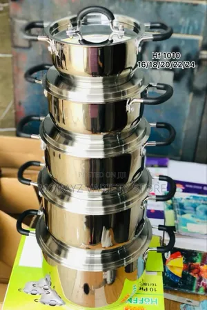 5pcs Hoffner Superior Quality Thickened Stainless Steel Cookware /Pot