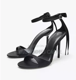 Black Zara Sandals With Back Strap Size 37-42