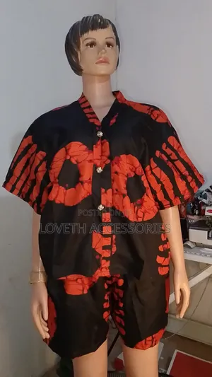 Adire Ankara Bubu Blouse and Short