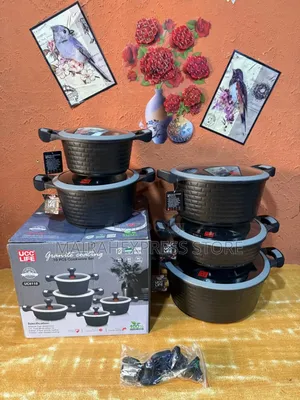 10pcs Ucc Life High Quality Lasting Granite Cookware/Pot Set (H4m3k)