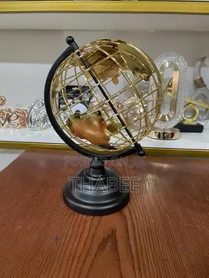 Metallic Gold Globe Decor - Big Size