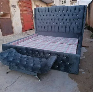 6ft by 6ft Bed Frame With Foot Rest