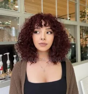 Hot Sales Tangle Free Curly Fringe Human Hair Wig