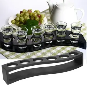 6 Hole Tequila Rack With Glass Cup