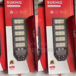 Sukhig 1200 Watts All-in-One Solar Street Light With Panel