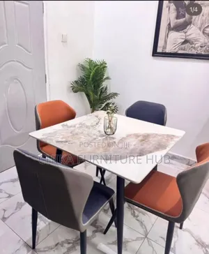 Quality Set of Marble Dining by 4 Seaters