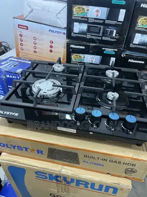 Polystar Pv-Gt60g4 4 Burner Gas Hob Everyday Kitchen Appliance