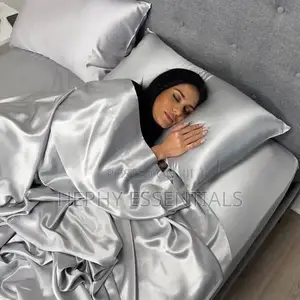 Silk Plain Bedsheet and Duvet