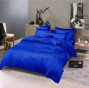 Silk Plain Bedsheet and Duvet