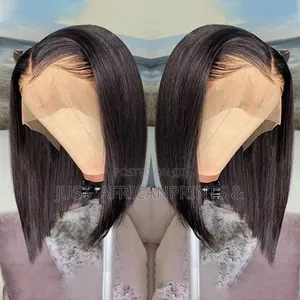 Human Hair Full Frontal 10 Inches Bob Wig