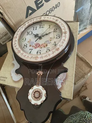 Wall Clock Gold