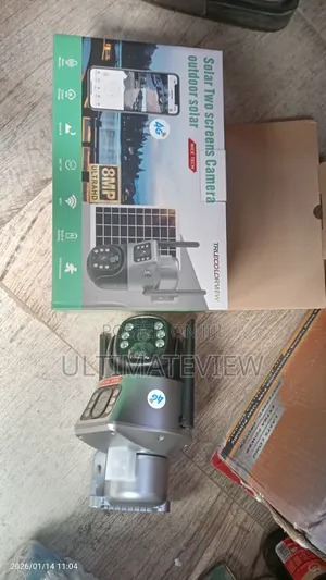 V380 Simcard Solar Camera Dual Lens 8mp