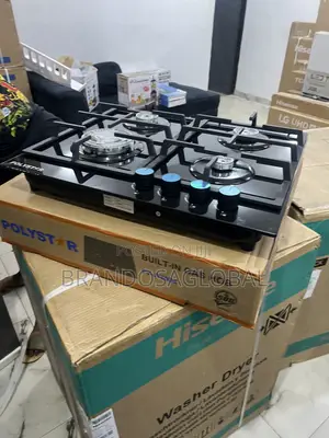 Polystar 4 Burner Built in Gas Hob Pv-Gt60g4 With Strong Burner Output
