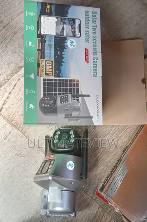 8mp V380 CCTV Solar Camera Dual Lens