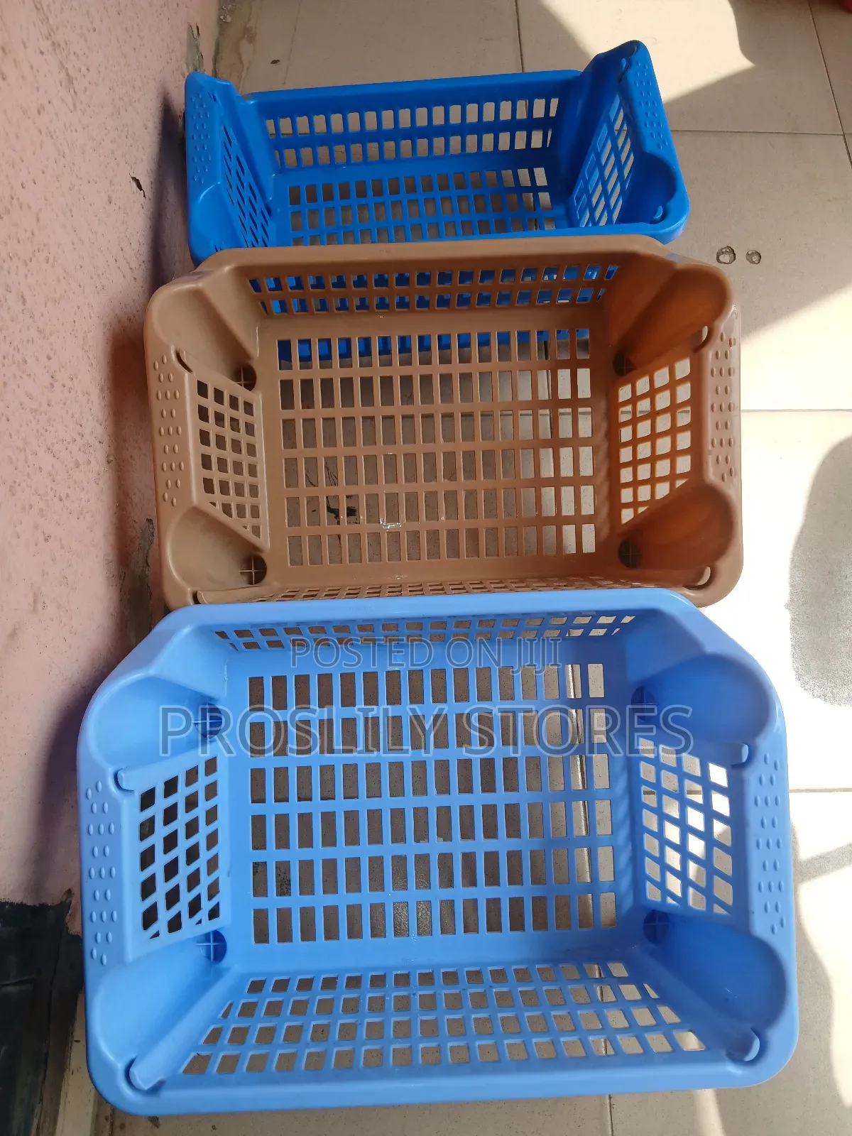 Stowage Plastic Basket 3steps
