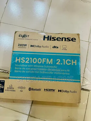 Hisense Soundbar With Fm Radio | Excellent Sound Bass 