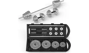 50kg Adjustable Chrome Dumbbell Set