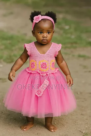 Peplum Crotchet Flower Ball Gown