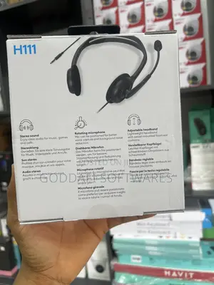 Logitech H111 Wired Headset 3.5mm With Mic | Goddafi Stores
