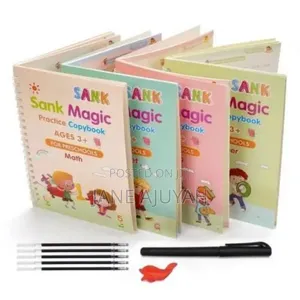 Sank Magic Practice Copybook Age 3+ for Preschool - 4in1