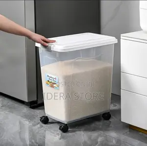40l Storage Food Container With Wheel