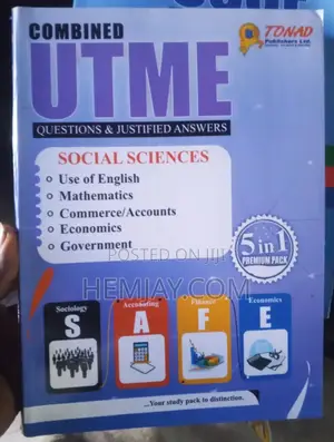 5 in 1 "All Courses Post Utme" Past Questions and Answers
