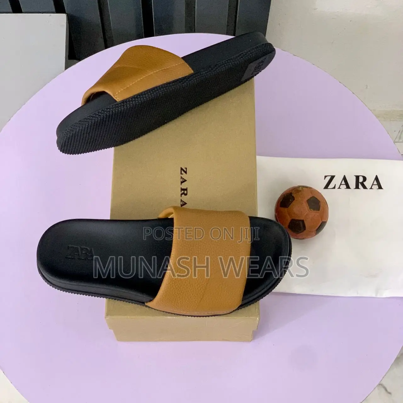 Zara Leather Slipers 40-46