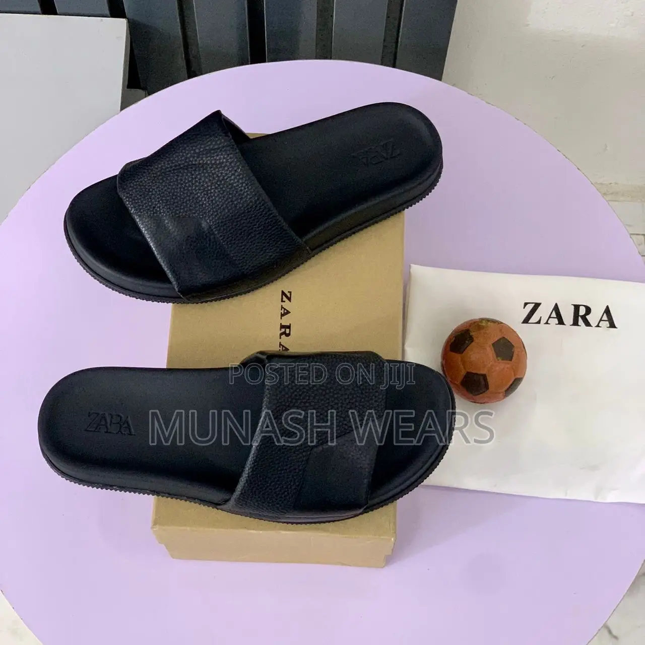 Zara Leather Slipers 40-46