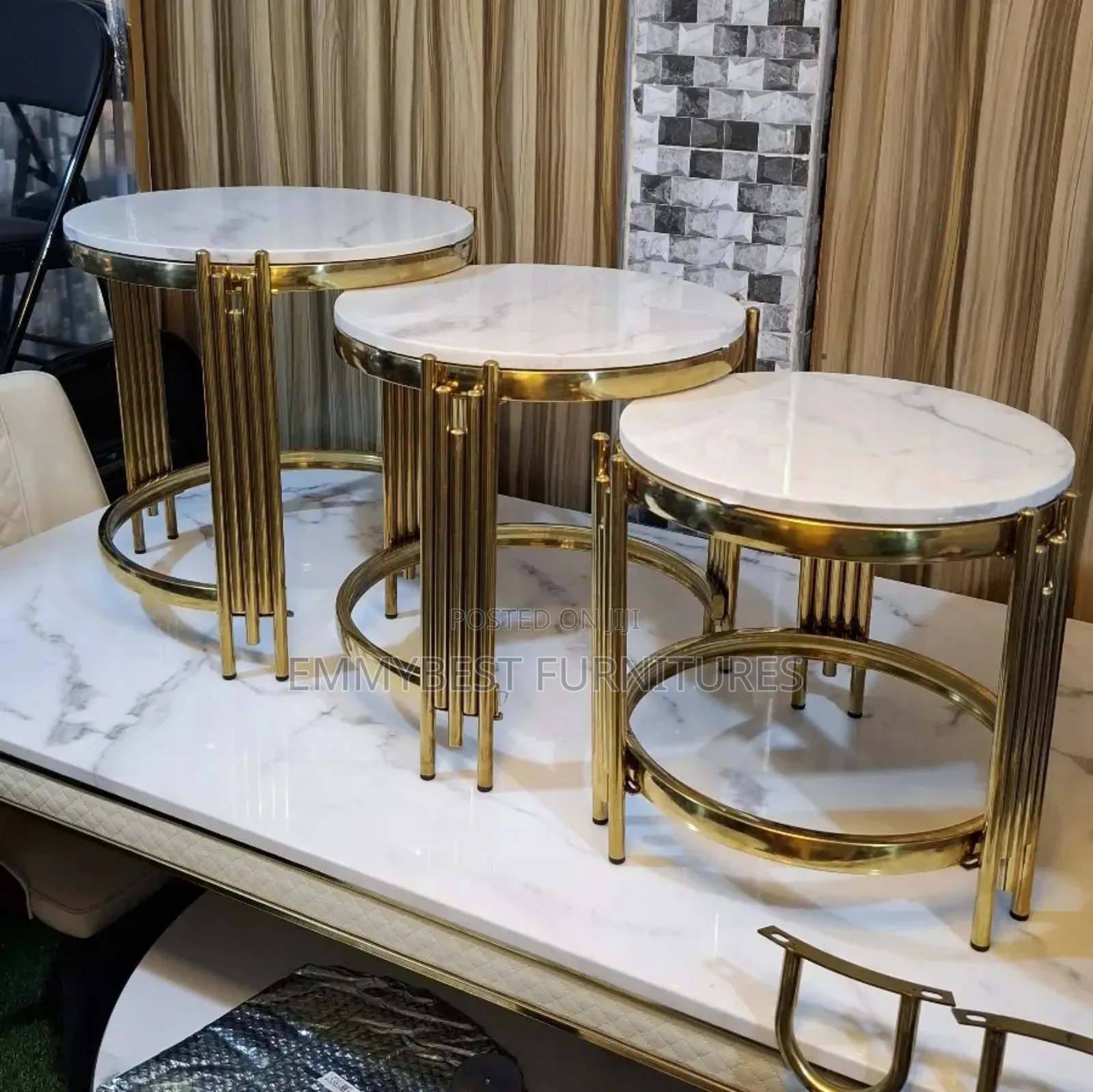 Marble Top Side Tables.