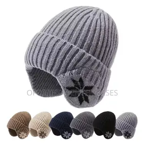 Winter Knitted Hat For Men Women Outdoor Ear Jacquard Beanie