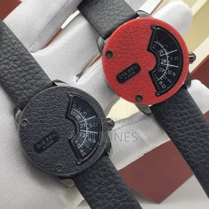*Diesel Inspired 3bar Leather Watch – Urban Classic Timepiece*