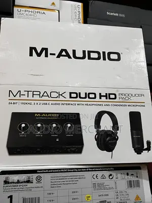 M-track Duo Hd Producer Pack Audio Interface,Microphone,Headphone