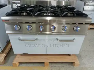 Industrial 6burner Gas Cooker With Oven