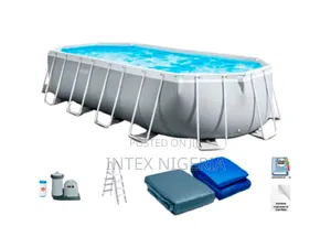 Intex 20ft X 10ft X 48" Oval Shape Collapsible Swimming Pool