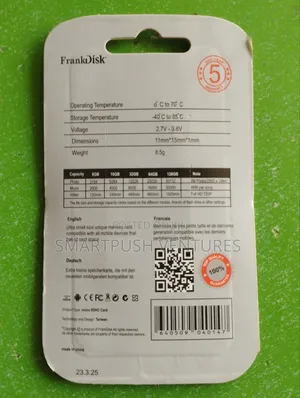 128gb Frankdisk Memory Card