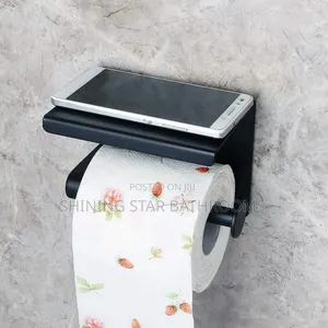 Phone Top Black Tissue Holder