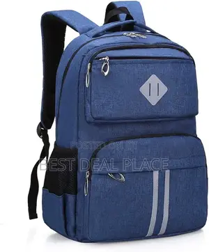 Hopyock Multi-Pocket Unisex School Backpacks With Night Reflection