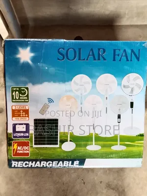 Solar Rechargeable Standing Fan
