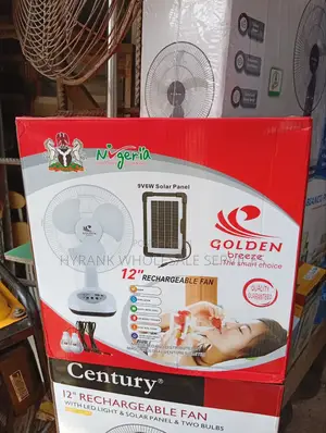 Rechargeable Solar Table Fan