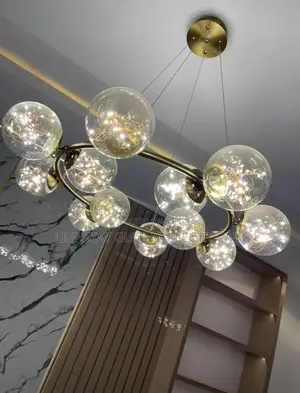 Nordic Led Gold Glass Chanderlier