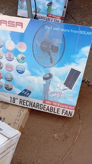 Qasa Solar Rechargeable Fan