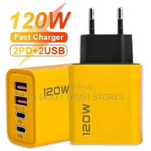 120w Fast Charger Type C Quick Charge 3.0