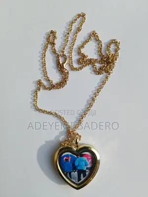 Heart Shaped Gold Plated Locket With Chain