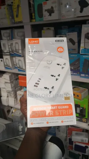 Ldnio Sc3416 Smart Power Strip – 65w Pd Usb-C Fast Charging