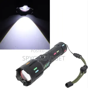 High Zoomable 6 Stages Control Rechargeable Flashlight