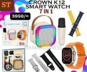 Crown 7 in 1 Smart Watch, Microphone and Bluetooth Speaker