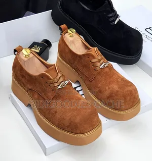 Balenciaga Suede Lace-Up Chunky Shoes