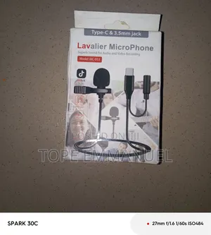 Lavalier Microphone for Type-C With 3.5mm Headphone